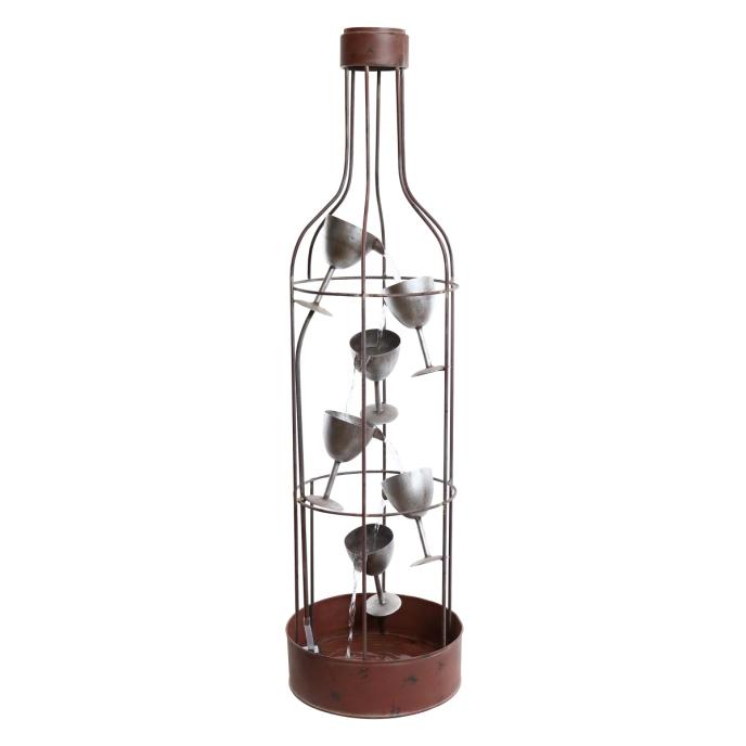 content/products/Alpine™ Bottle Shaped Fountain with Tiering Wine Glasses