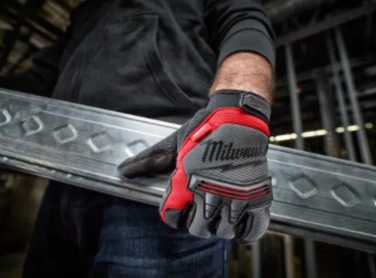 Milwaukee Demolition Gloves in Use