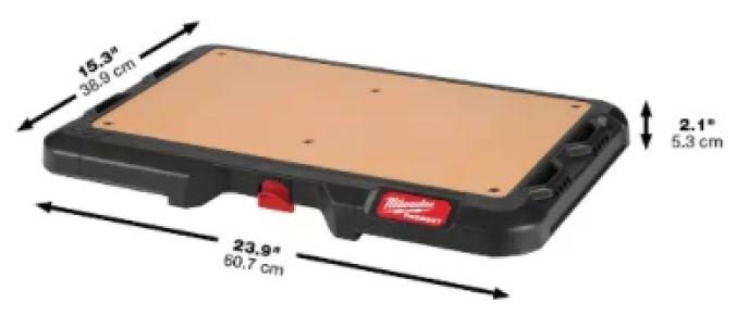Milwaukee PACKOUT™ Customizable Work Top with Measurements