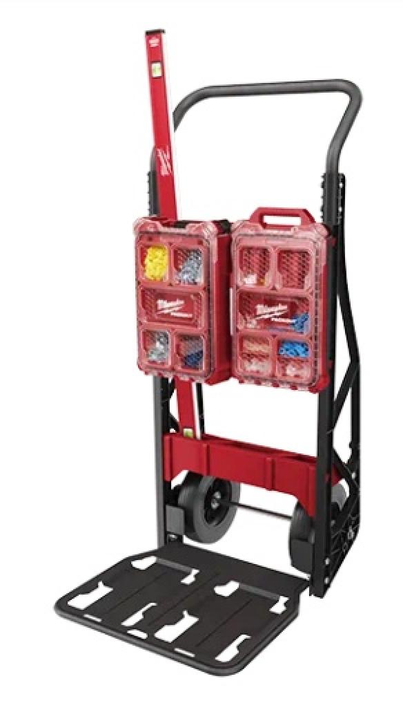 Milwaukee PACKOUT™ 2-Wheel Cart with Tools Attached