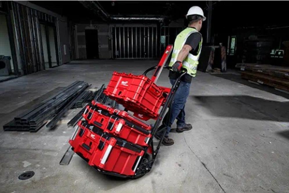 Milwaukee PACKOUT™ 2-Wheel Cart in Use at Job Site