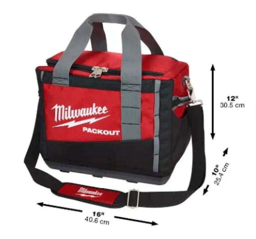 Milwaukee PACKOUT 15" Tool Bag with Measurements