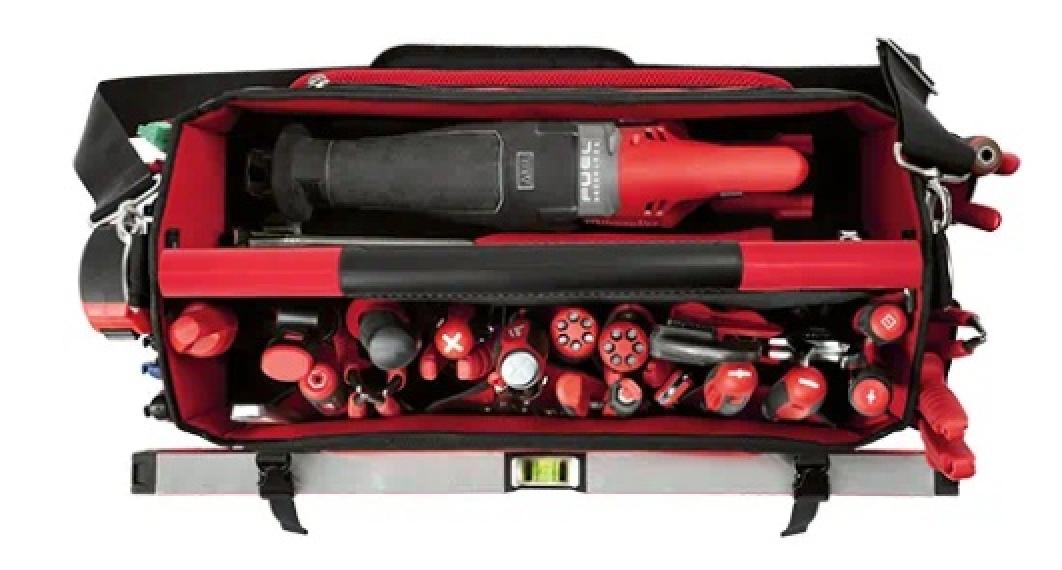 Milwaukee PACKOUT™ 20" Tote Top View with Tools