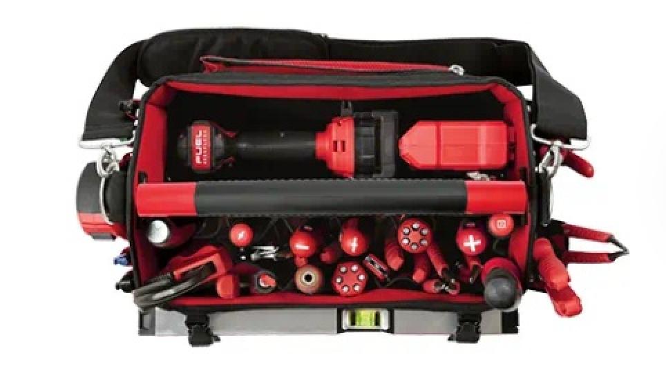 Milwaukee PACKOUT™ 15" Tote Top View with Tools