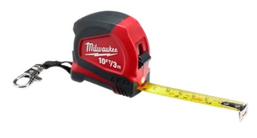 Milwaukee 10ft / 3m Keychain Tape Measure with LED
