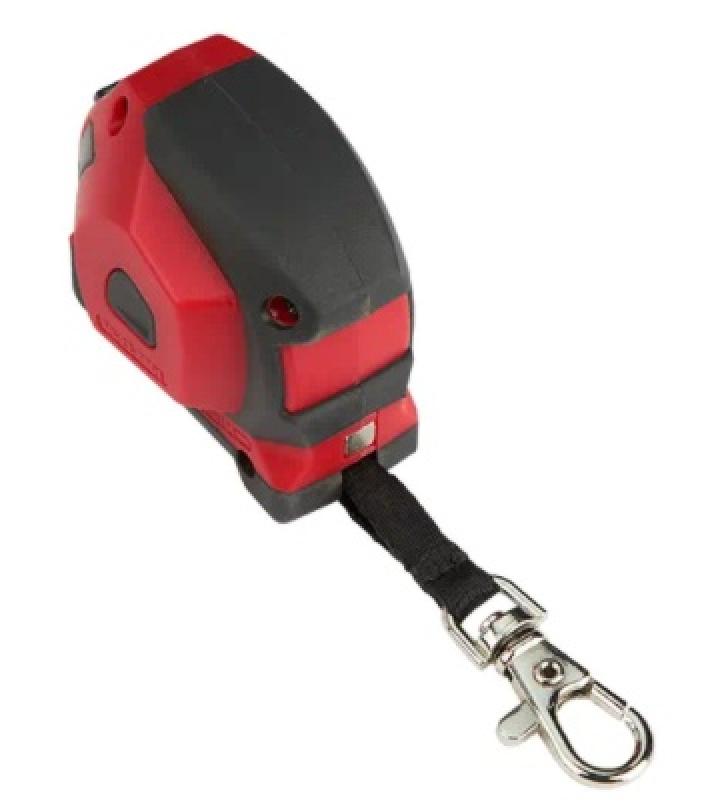 Milwaukee 10ft / 3m Keychain Tape Measure with LED Top View