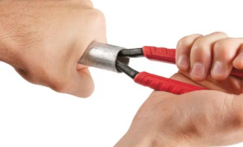 Milwaukee 12" Comfort Grip Hex-Jaw Pliers in Use