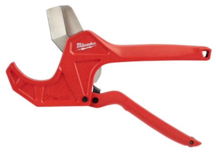 Milwaukee 2 3/8 Inch Ratcheting Pipe Cutter Open 