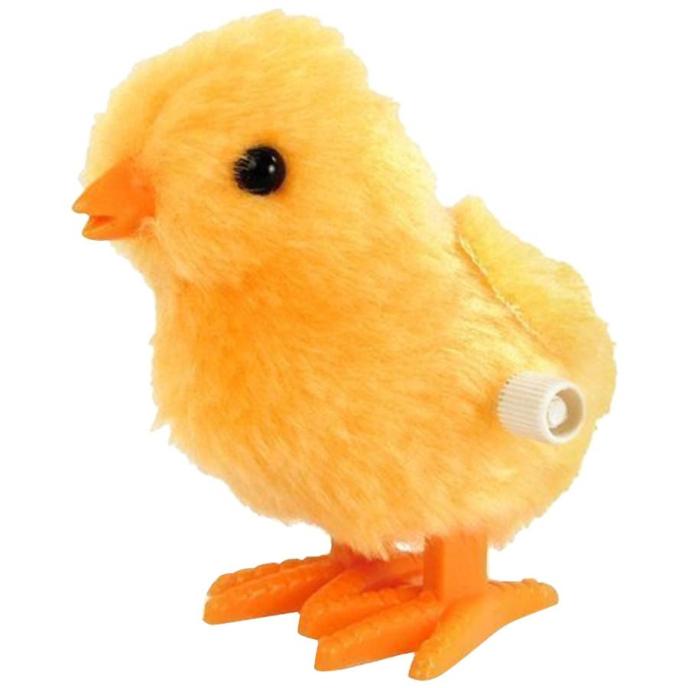 Toysmith Fuzzy Wind-Up Yellow Chick