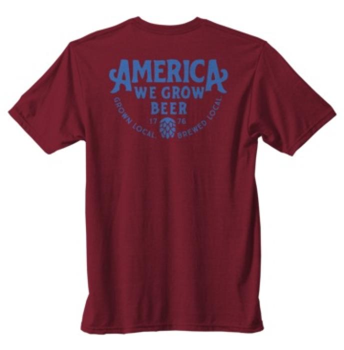 Rural Cloth We Grow Beer Craft Burgundy