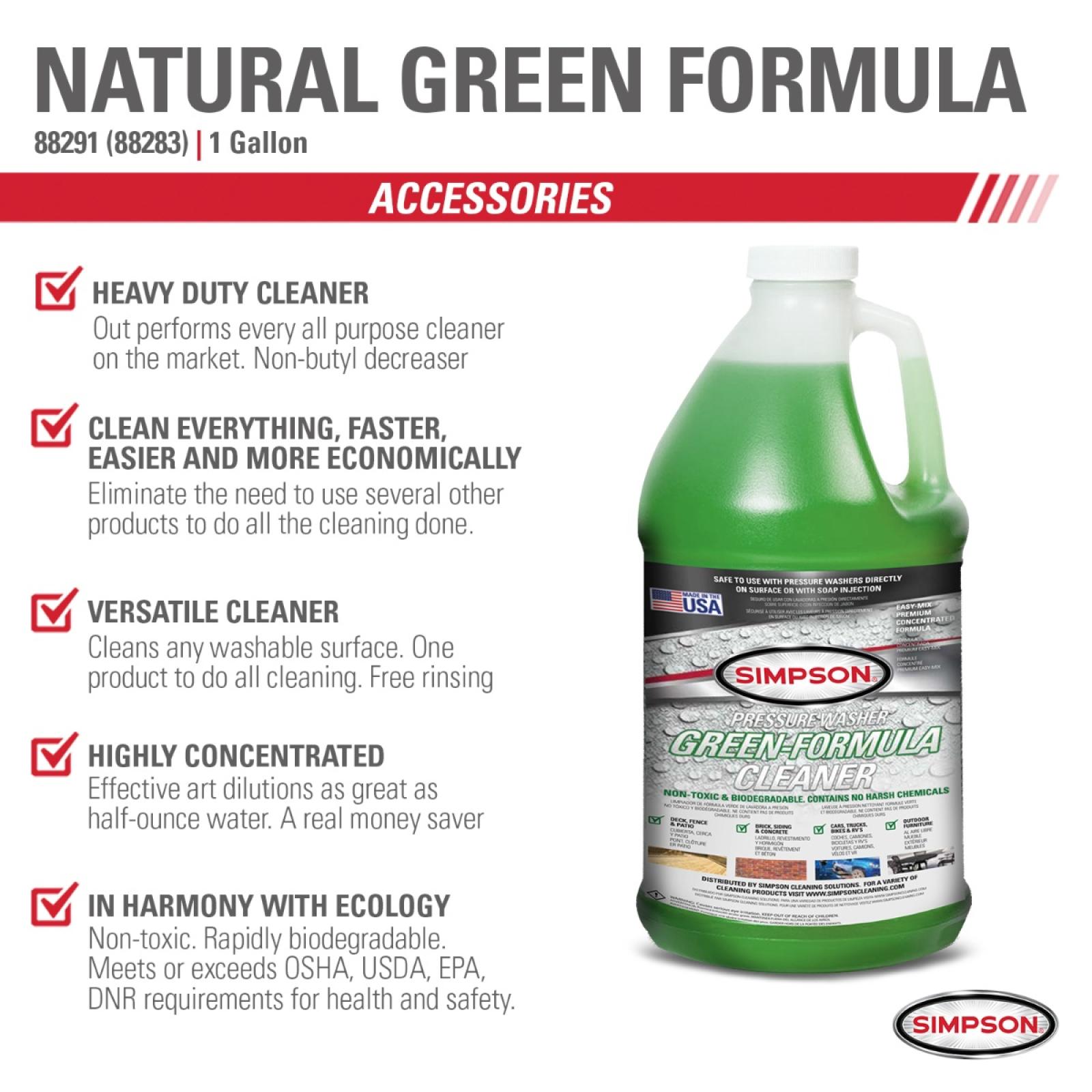Simpson Pressure Washer Green-Formula Cleaner