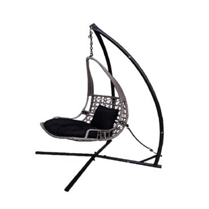 Backyard Expressions Wicker Hanging Chair