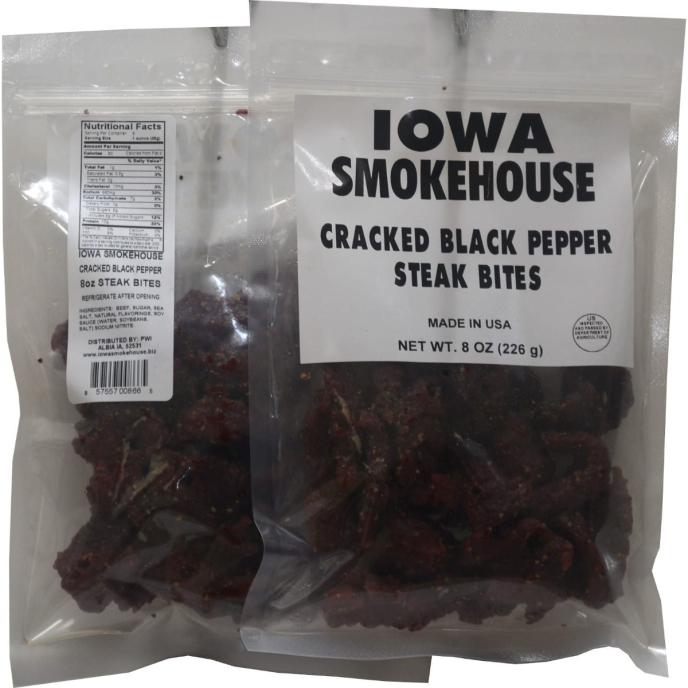 Iowa Smokehouse Cracked Black Pepper Steak Bites