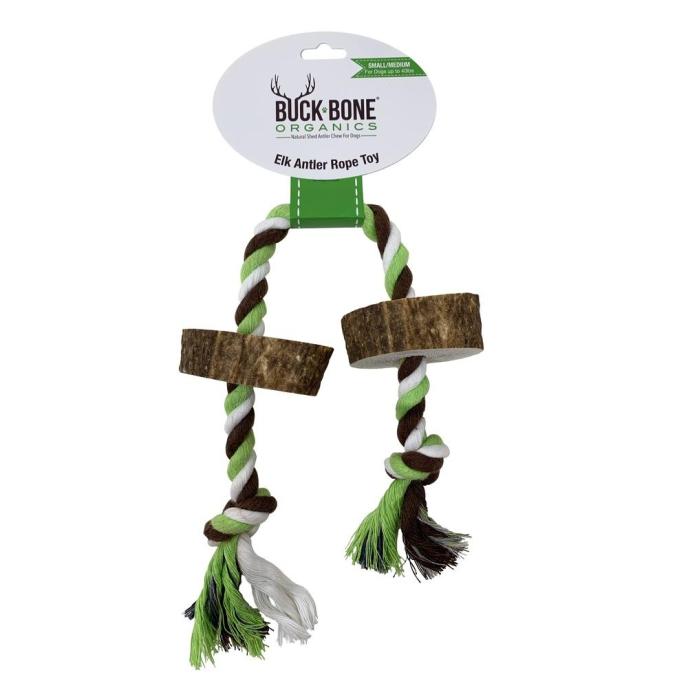 Buck Bone Elk Antler Rope Toy