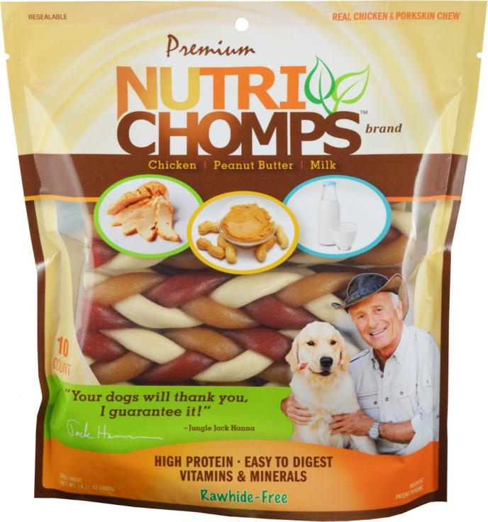 Premium Nutri Chomps Mixed Flavor Braid