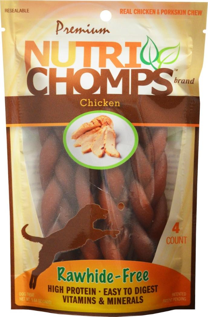 Premium Nutri Chomps Chicken Flavor Braid
