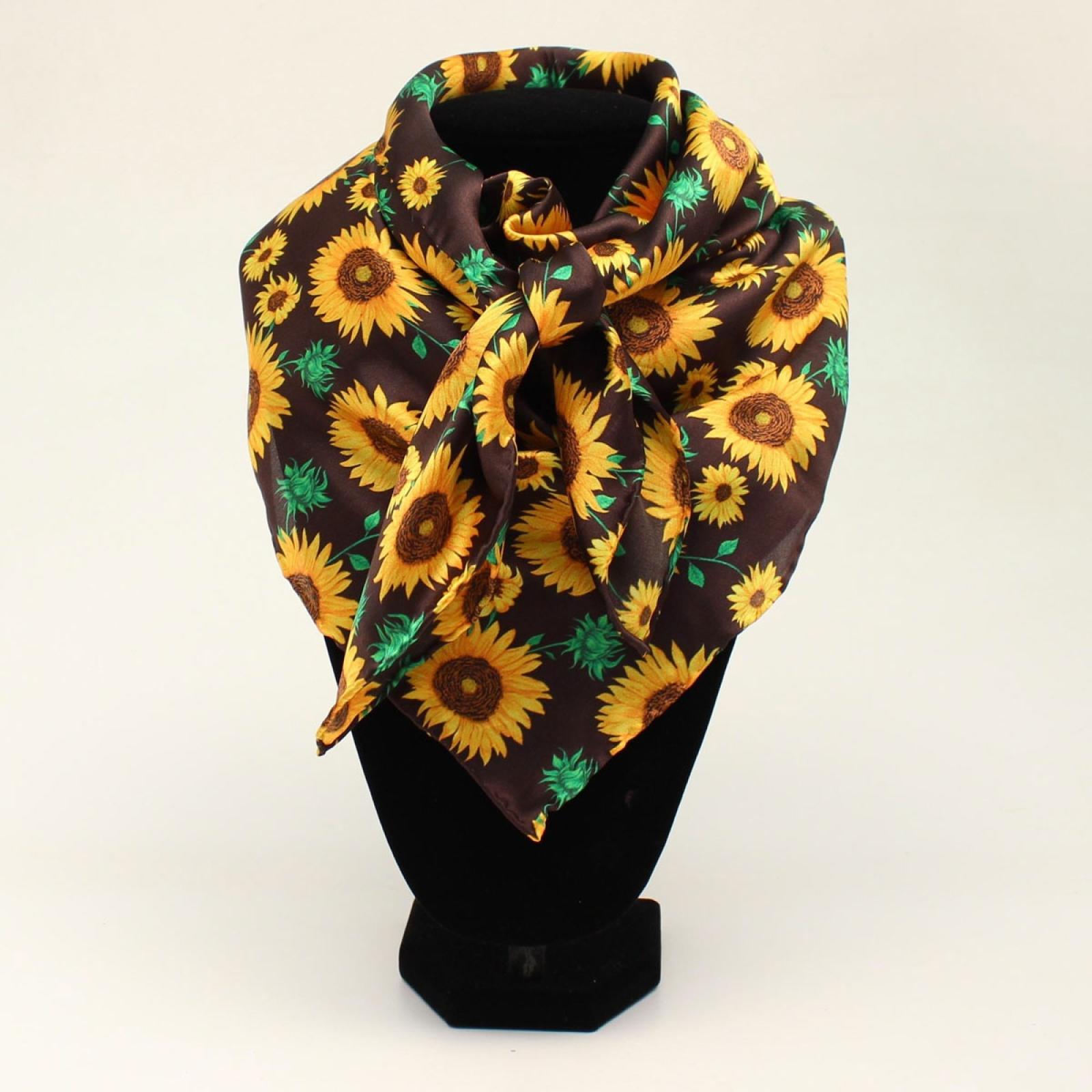 M&F Western Products Print Wild Rags Sunflowers