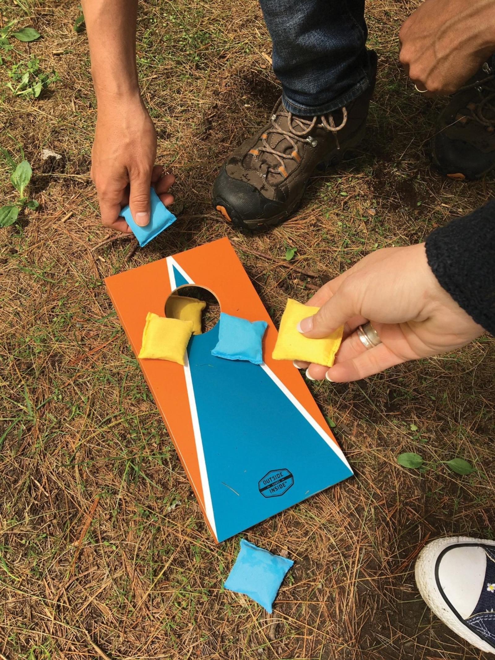 Outside Inside Backpack Cornhole