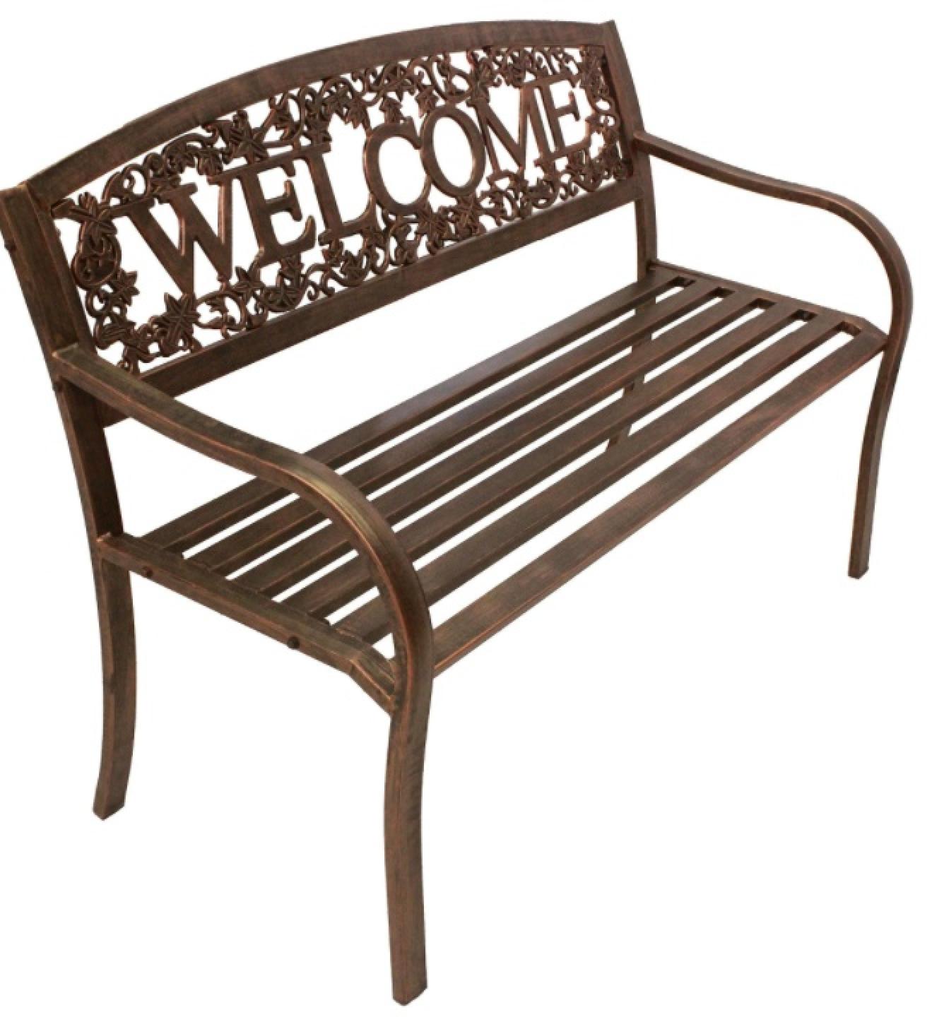 Leigh Country Welcome Metal Bench