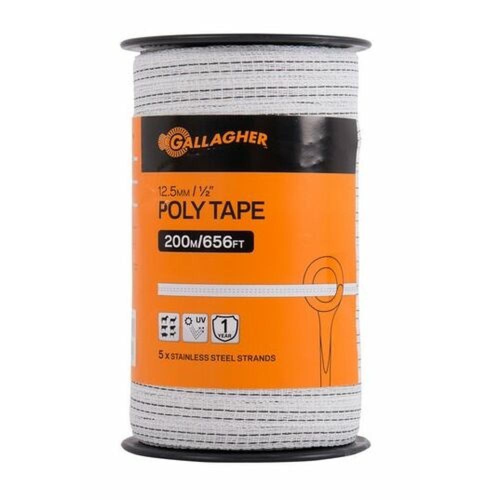 Gallagher Poly Tape White 656'