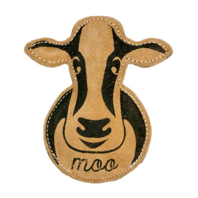 Original Territory Natural Leather Cow Dog Toy