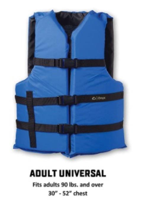 Onyx General Purpose Adult Universal Life Jacket/Vest