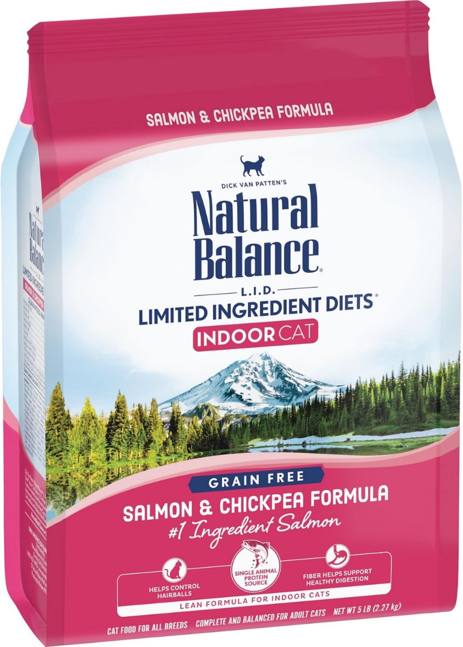 Natural Balance L.I.D.® Indoor Salmon & Chickpea Dry Cat Formula