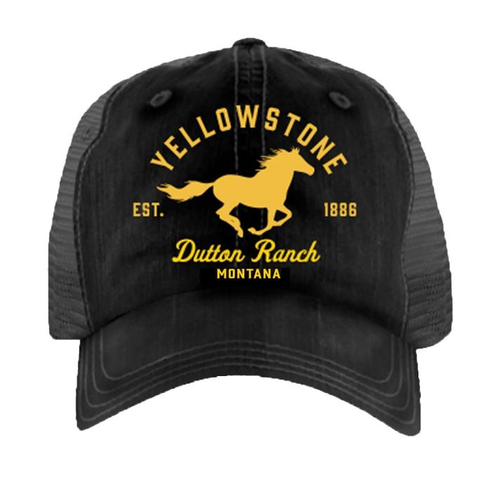 Yellowstone Dutton Ranch Horse Trucker Hat