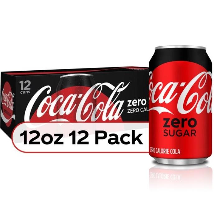 Coke Zero Sugar 12 fl oz, 12 Pack