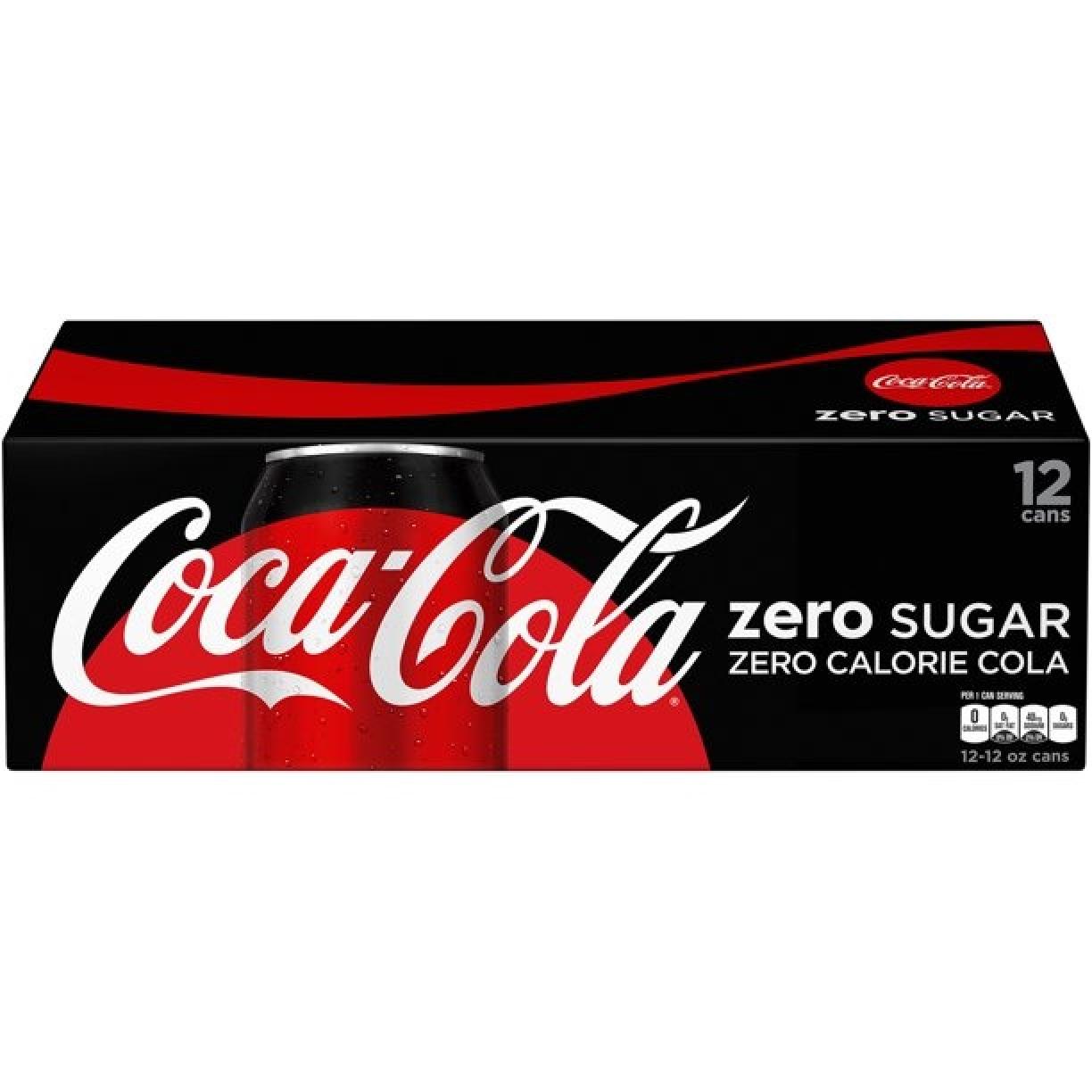 Coke Zero Sugar 12 fl oz, 12 Pack