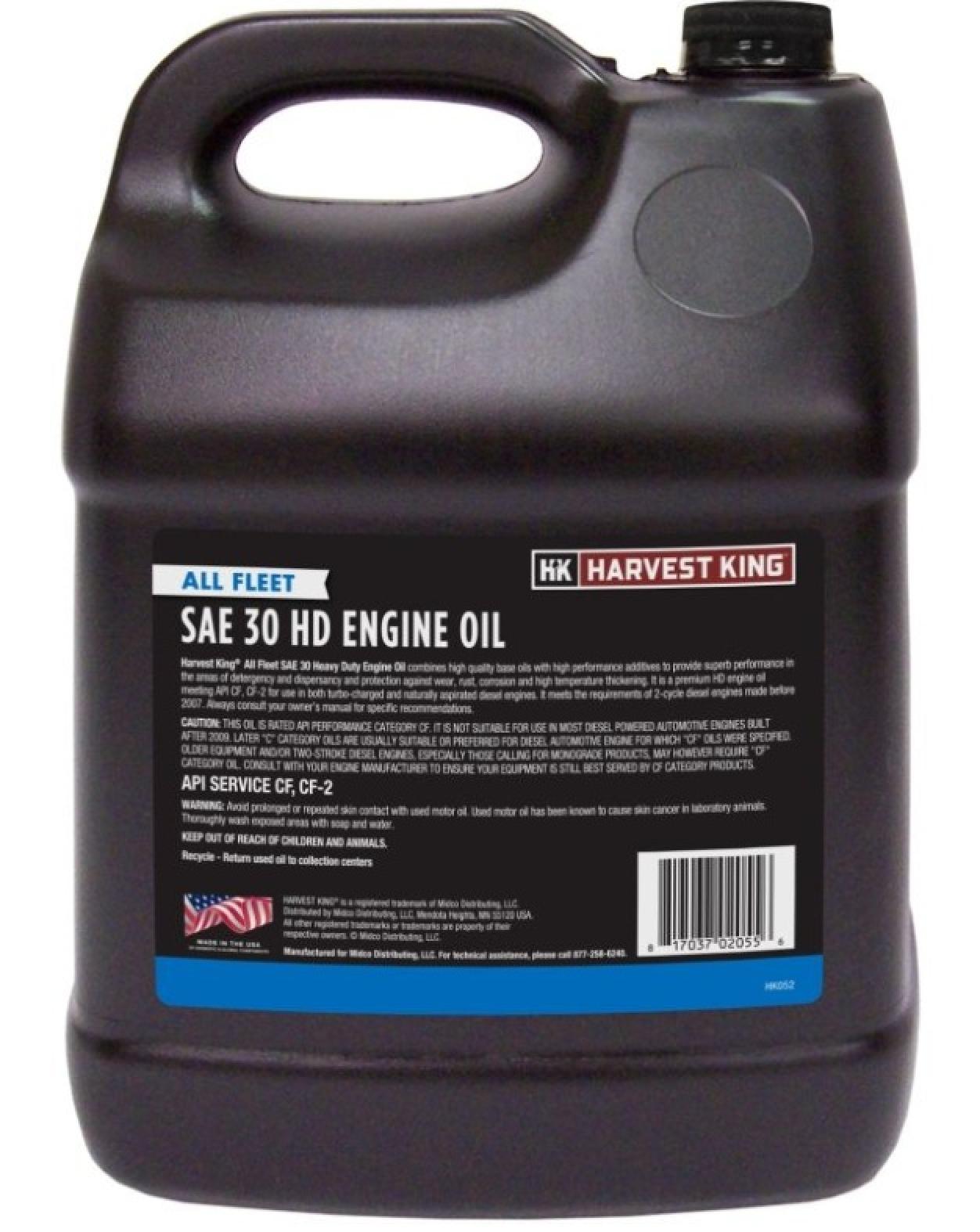 Harvest King All Fleet SAE 30 HD Diesel Engine Oil