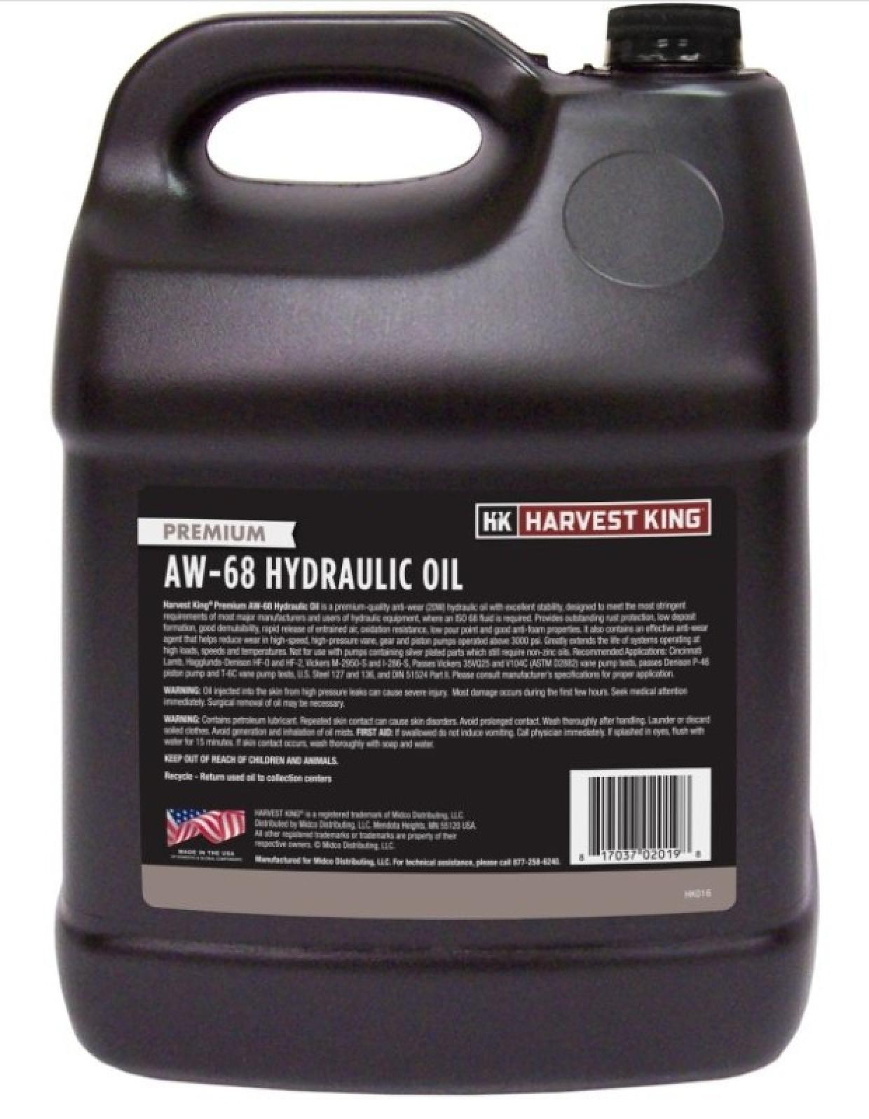 Harvest King Premium AW-68 Hydraulic Oil