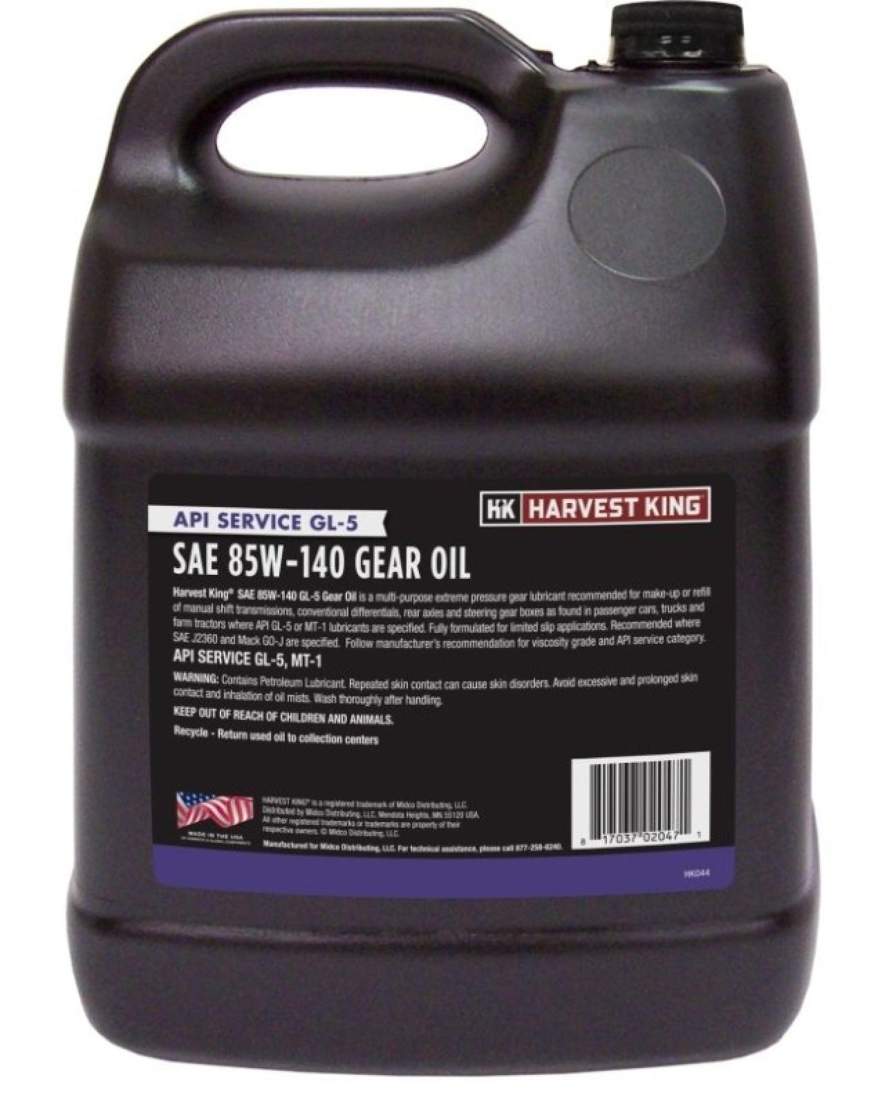 Harvest King API Service GL-5 SAE 85W-140 Gear Oil