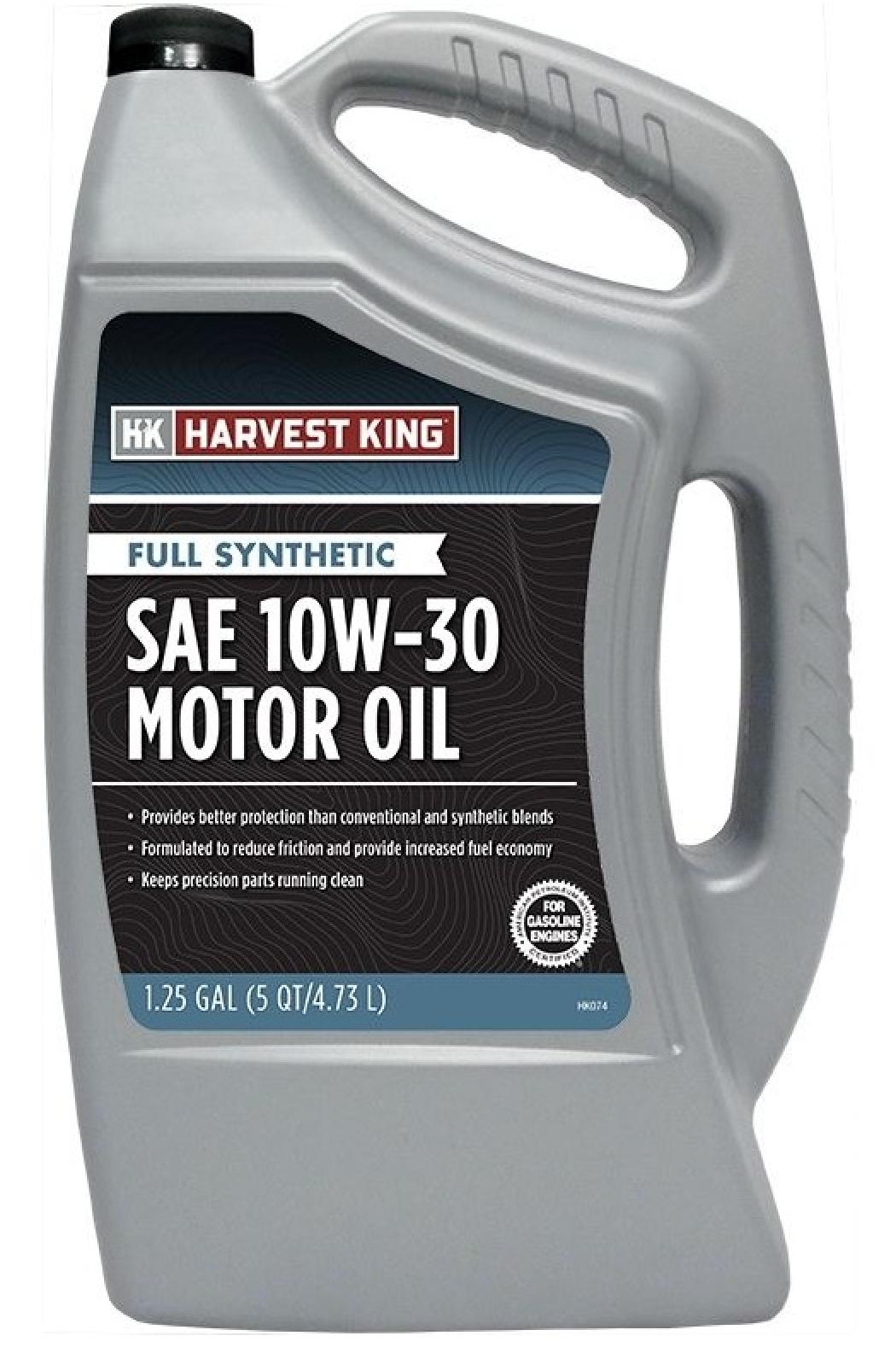 Harvest King Full Synthetic SAE 10W-30 Motor Oil