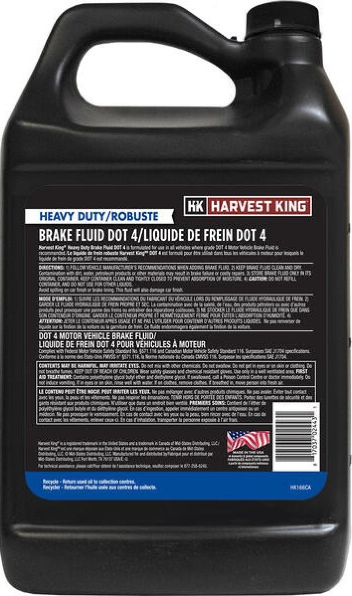 Harvest King Heavy Duty DOT 4 Brake Fluid
