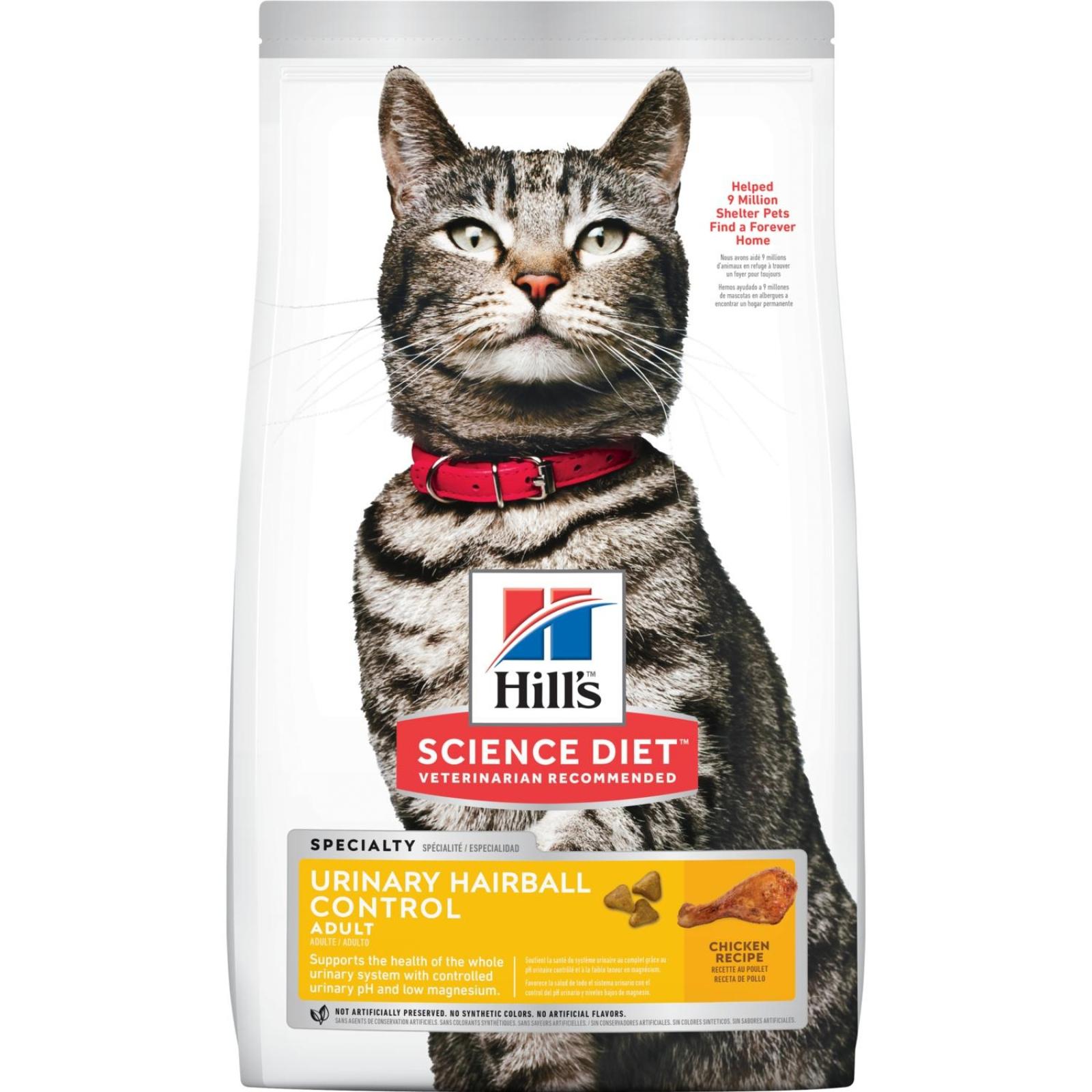 Hill's Science Diet Adult Urinary Health & Hairball Control Cat Food
