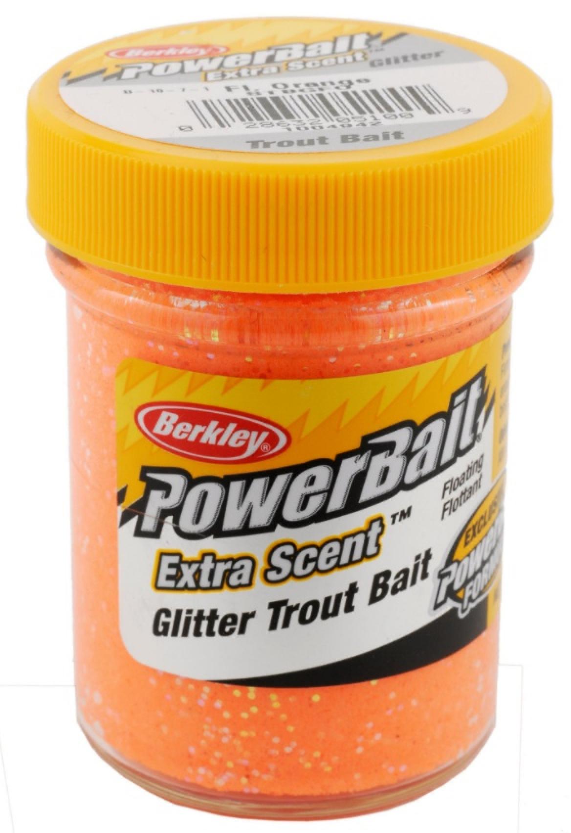 Berkley PowerBait Glitter Trout Bait Fluorescent Orange