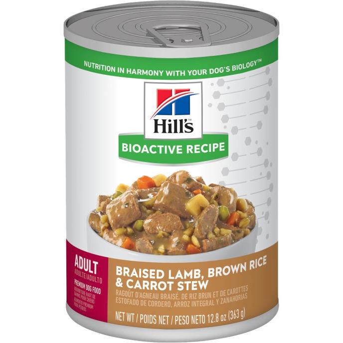 Hill's Science Diet Bioactive Recipe Adult Braised Lamb, Brown Rice & Carrot Stew