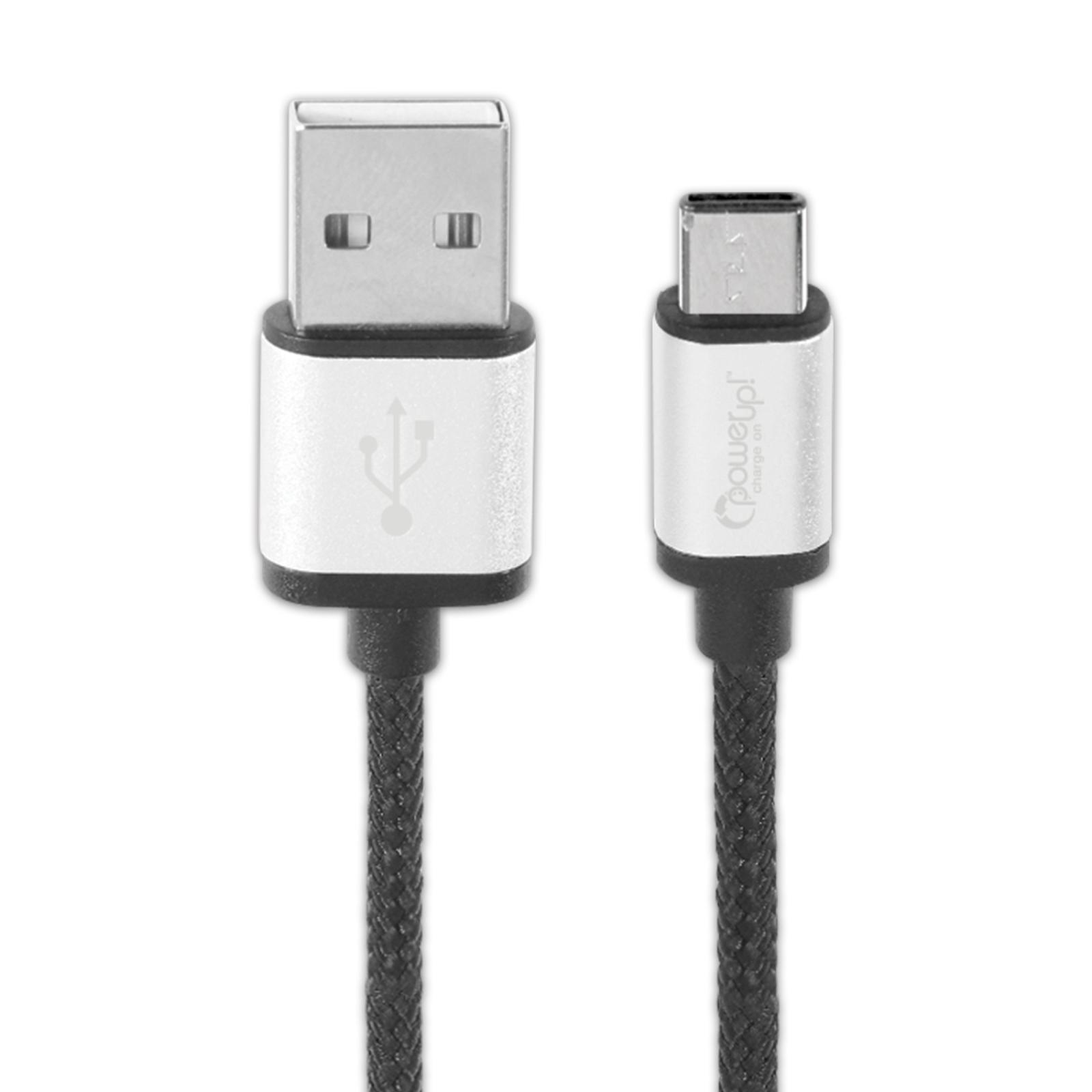 PowerUp! Charge On™ Braided Type C USB Cable
