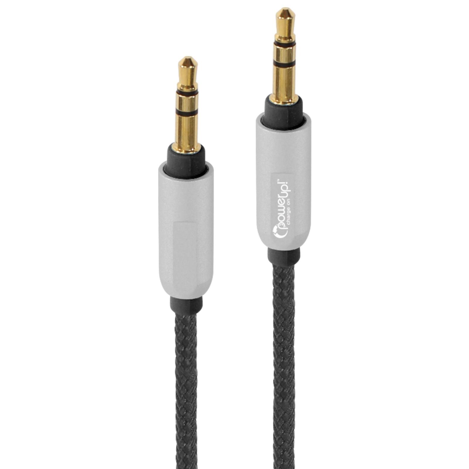 PowerUp! Charge On™ Braided Auxiliary Stereo Cable