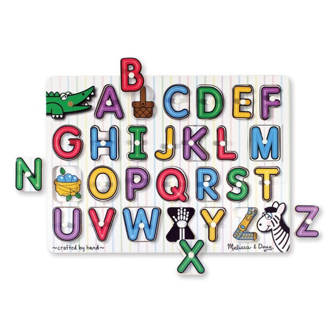 Melissa & Doug See-Inside Alphabet Peg Puzzle