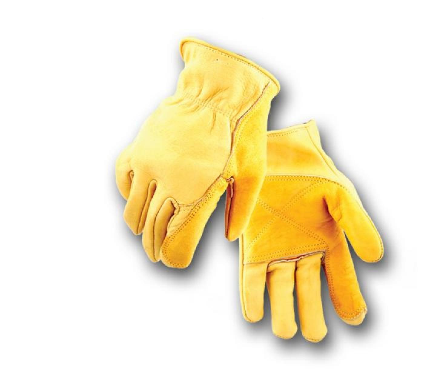 Golden Stag Men's Double Palm Cowhide Gloves