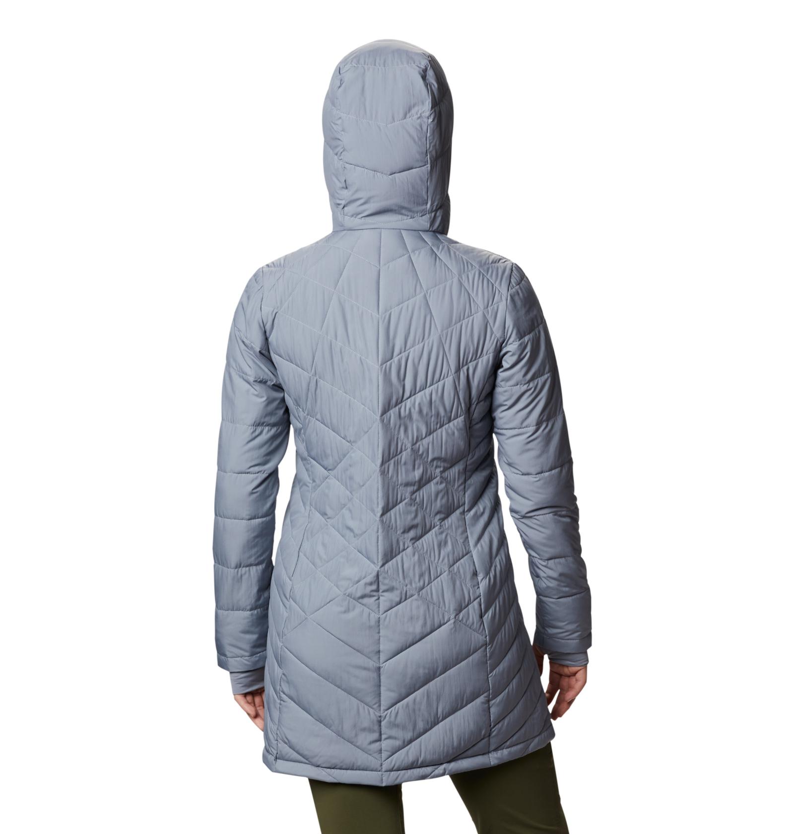 Columbia Women's Heavenly Long Hooded Jacket, tradewinds gray