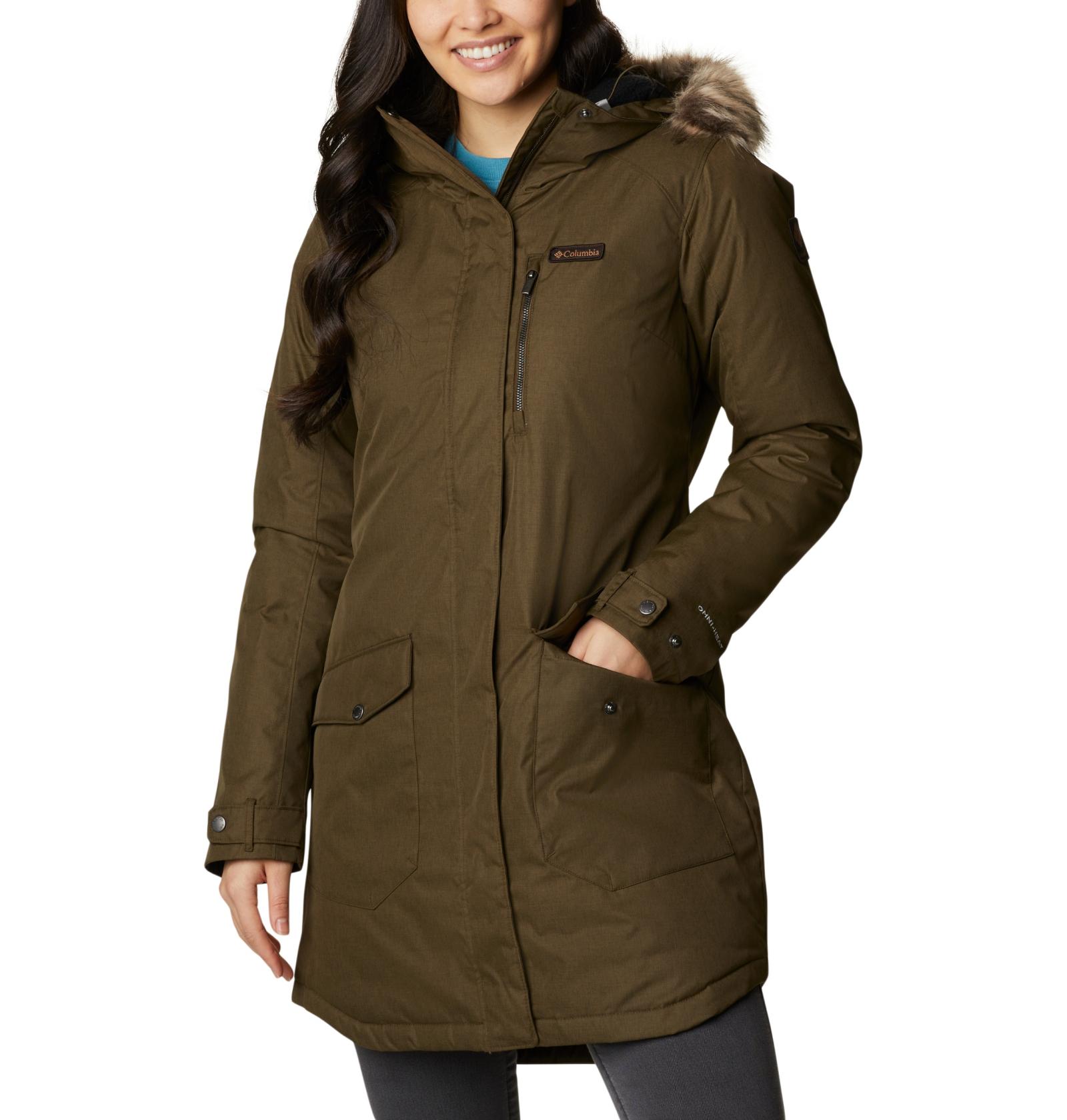 Columbia Women's Suttle Mountain Long Insulated Jacket, black