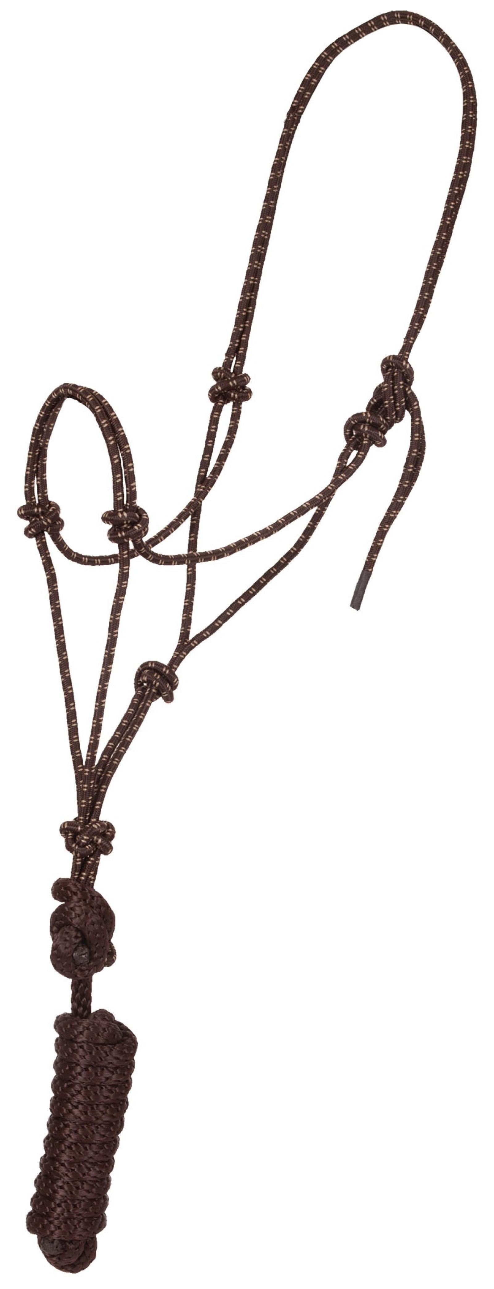 Mustang Economy Mountain Rope Halter and Lead