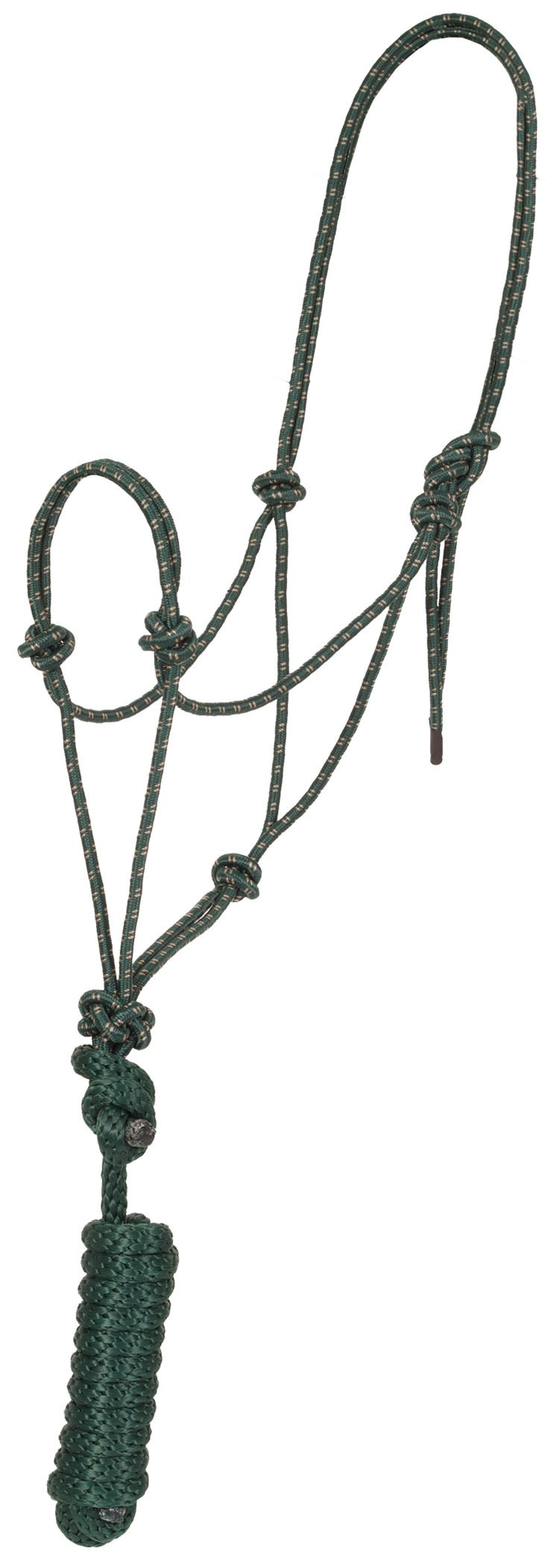 Mustang Economy Mountain Rope Halter and Lead