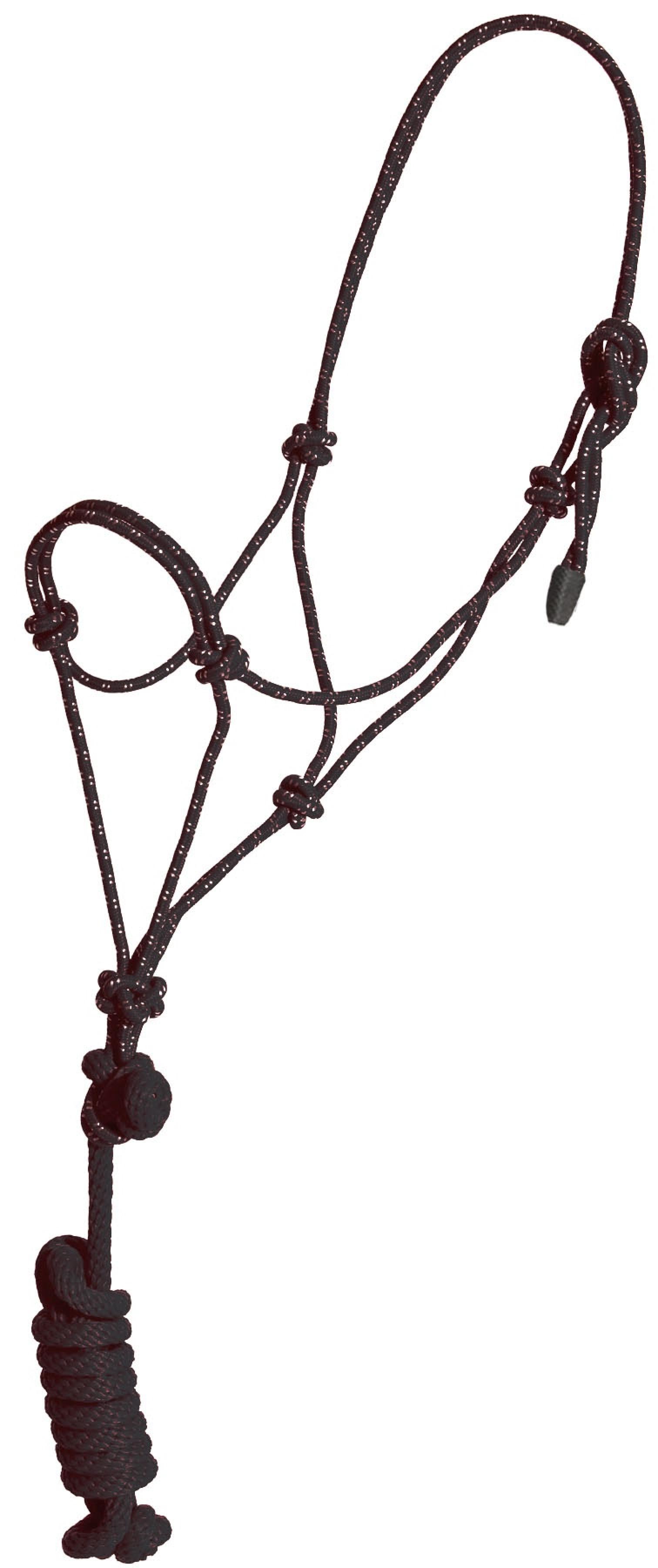 Mustang Yearling Economy Mountain Rope Halter with Lead