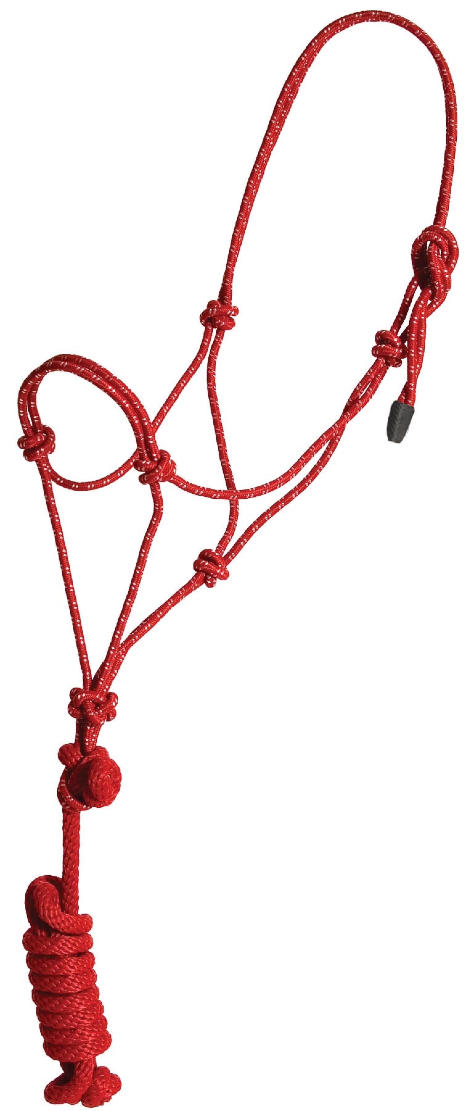 Mustang Yearling Economy Mountain Rope Halter with Lead