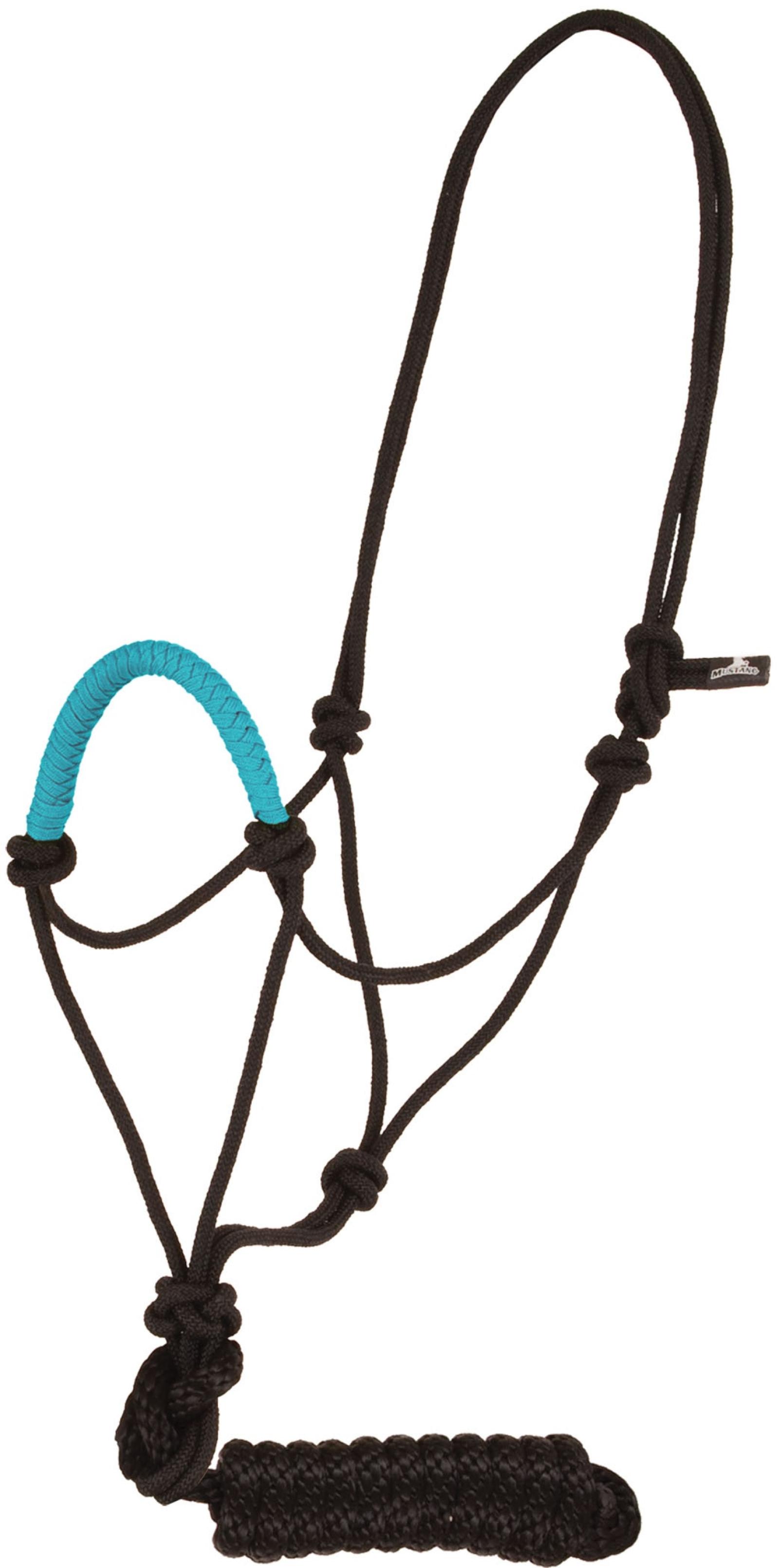 Mustang Rope Halter with Colored Noseband