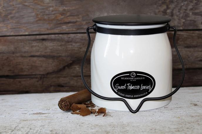 Milkhouse Sweet Tobacco Leaves Butter Jar Candle